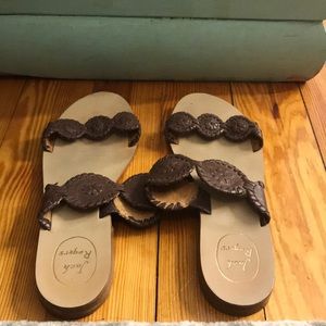Brown Jack Rogers Lauren Sandals size 8